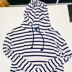 Forever 21 Striped Hoodie Pullover